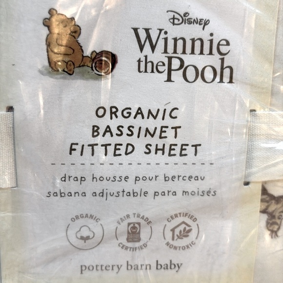 Pottery Barn Baby Winnie the Pooh bassinet sheet - Picture 2 of 4